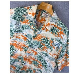 Vintage The Original American Eagle Outfitters Hawaiian Shirt‎ Loud Print Mens L